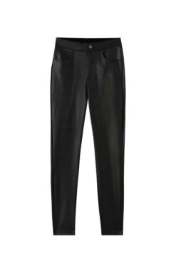 Five-Pocket-Thermo In Beschichteter Optik - Pantalones - Black -Tienda De Moda Femenina c2c4a5939432445fb2afc45c2810b906