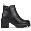 Con Tacón Ancho - Botines Con Plataforma - Black