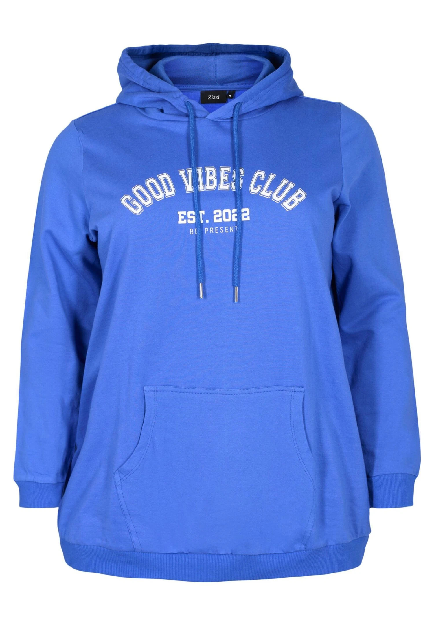 Zizzi With Text Print - Jersey Con Capucha - Dazzling Blue 3 Zizzi With Text Print - Jersey Con Capucha - Dazzling Blue