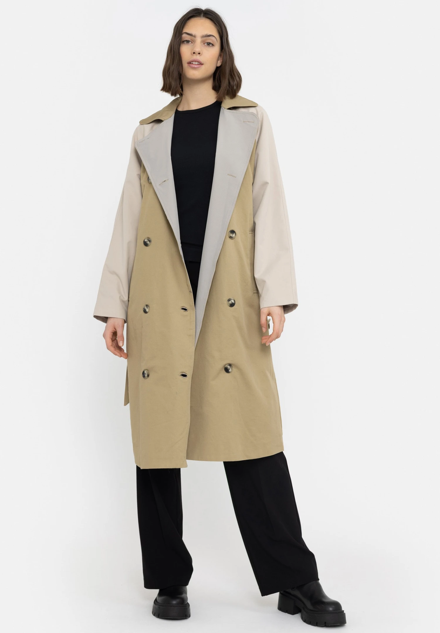 Soft Rebels Rina - Gabardina - Kelp 4 Soft Rebels Rina - Gabardina - Kelp - Imagen 2