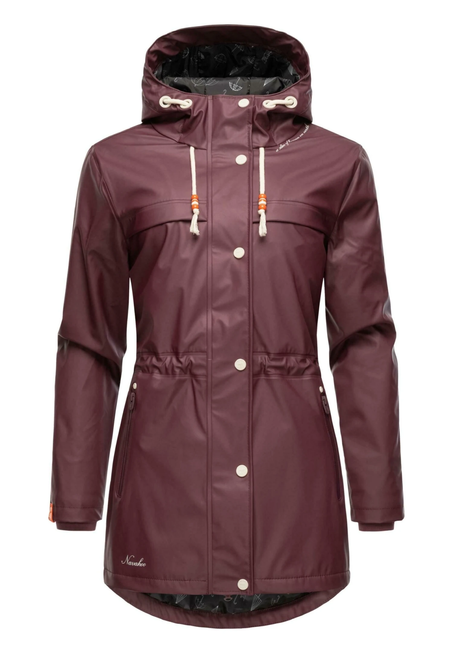 Navahoo Rainy Forest - Impermeable - Dark Red Melange 3 Navahoo Rainy Forest - Impermeable - Dark Red Melange