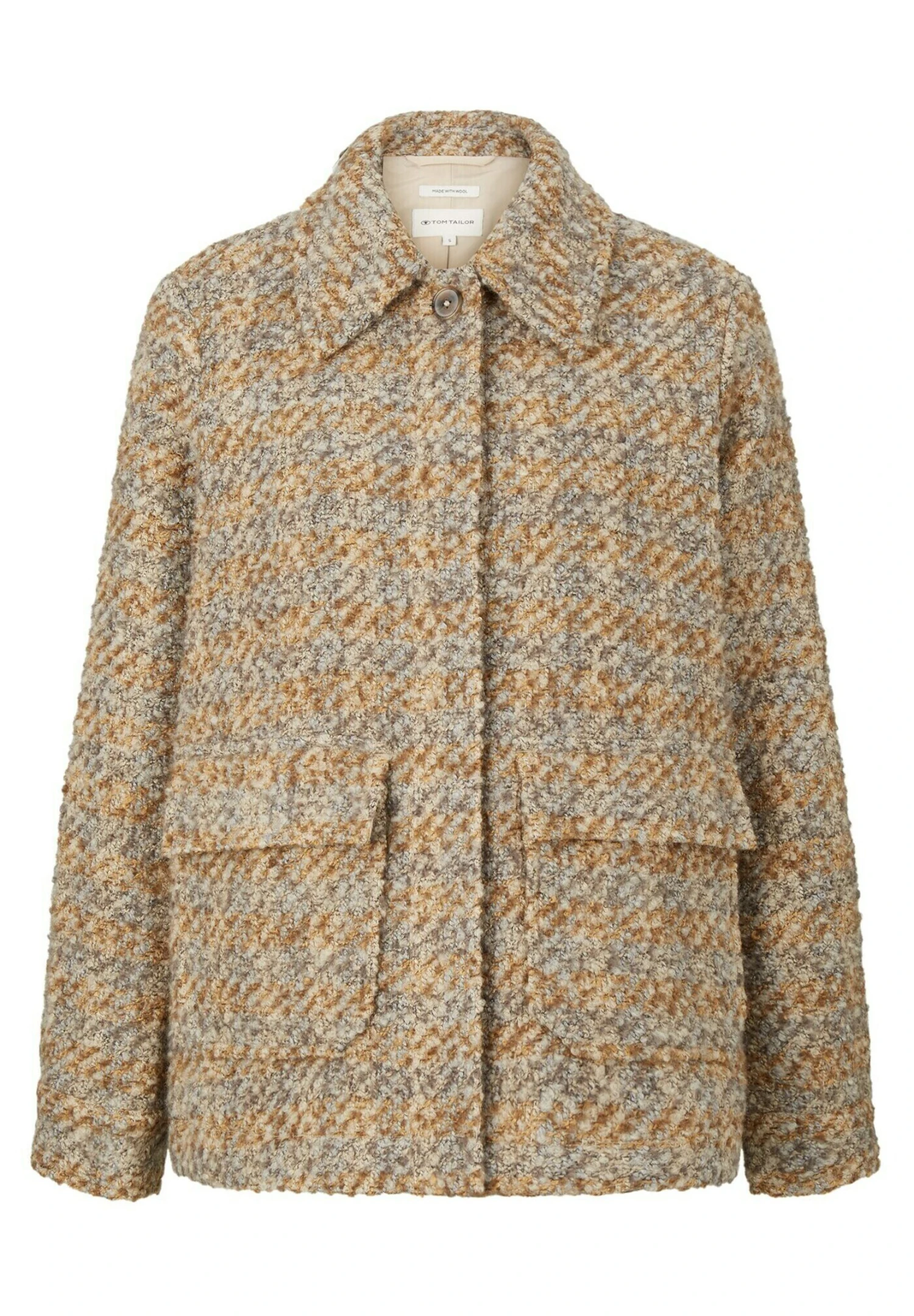 Tom Tailor Chaqueta Fina - Structured Boucle Check Design 7 Tom Tailor Chaqueta Fina - Structured Boucle Check Design - Imagen 5