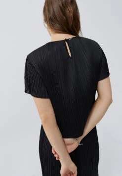 Ikks Pleated - Blusa - Black -Tienda De Moda Femenina cb39a1f015634e18ad096f63a590fe7c