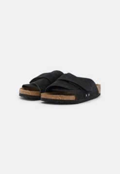 Birkenstock Kyoto Vl Soft Suede & Nubuck Narrow - Pantuflas - Black -Tienda De Moda Femenina cc686d77b5dc4b21b4b33cec80aaa4b0