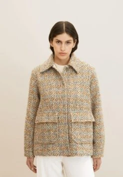 Tom Tailor Chaqueta Fina - Structured Boucle Check Design