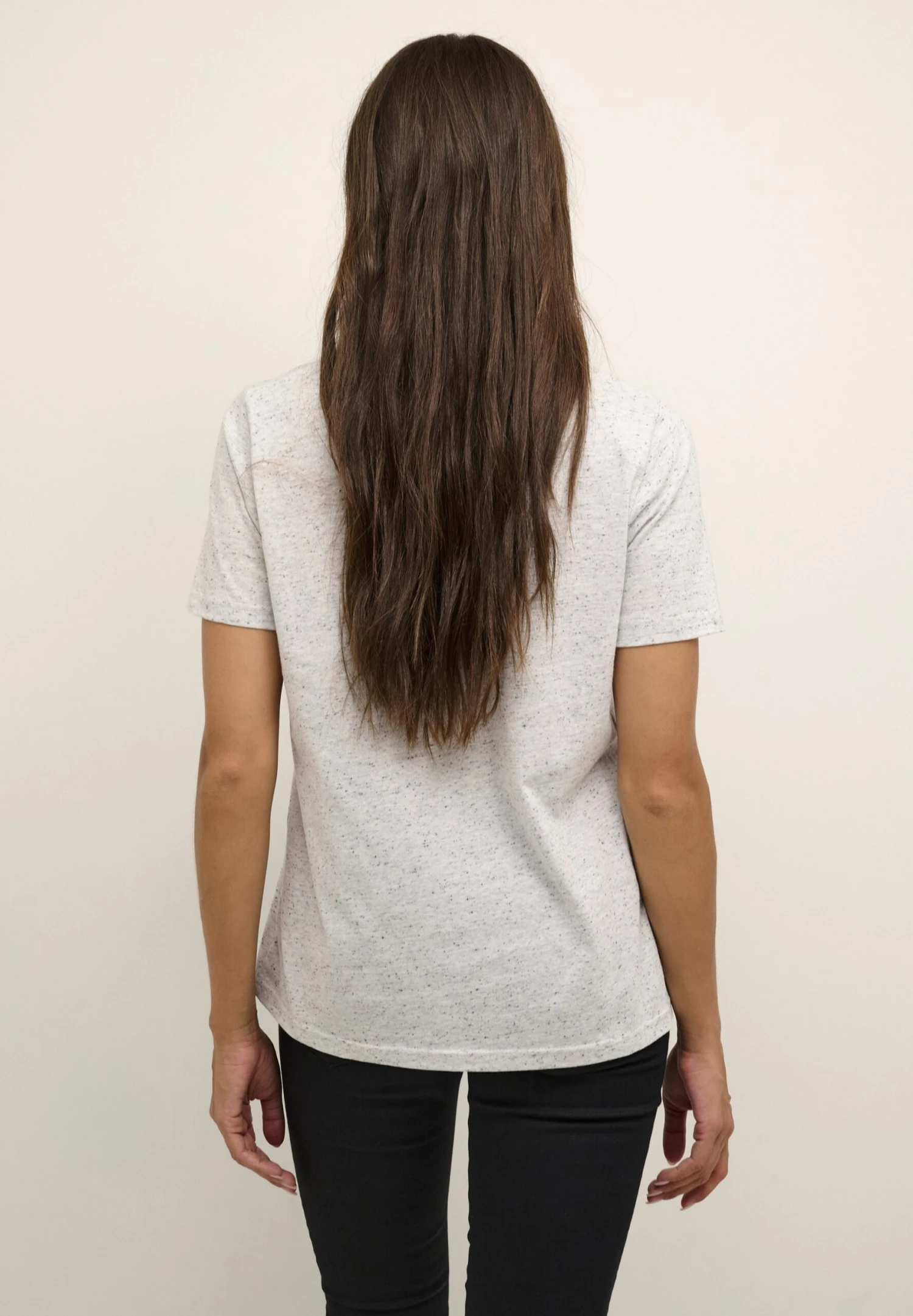 Kaffe Camiseta Estampada - Light Grey Melange 5 Kaffe Camiseta Estampada - Light Grey Melange - Imagen 3