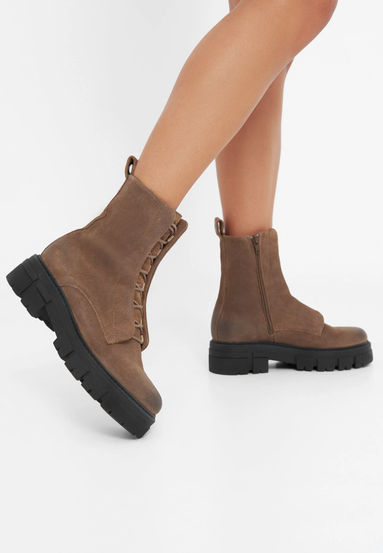 Ca'Shott Casjida - Botines Con Plataforma - Taupe Suede 3 Ca'Shott Casjida - Botines Con Plataforma - Taupe Suede