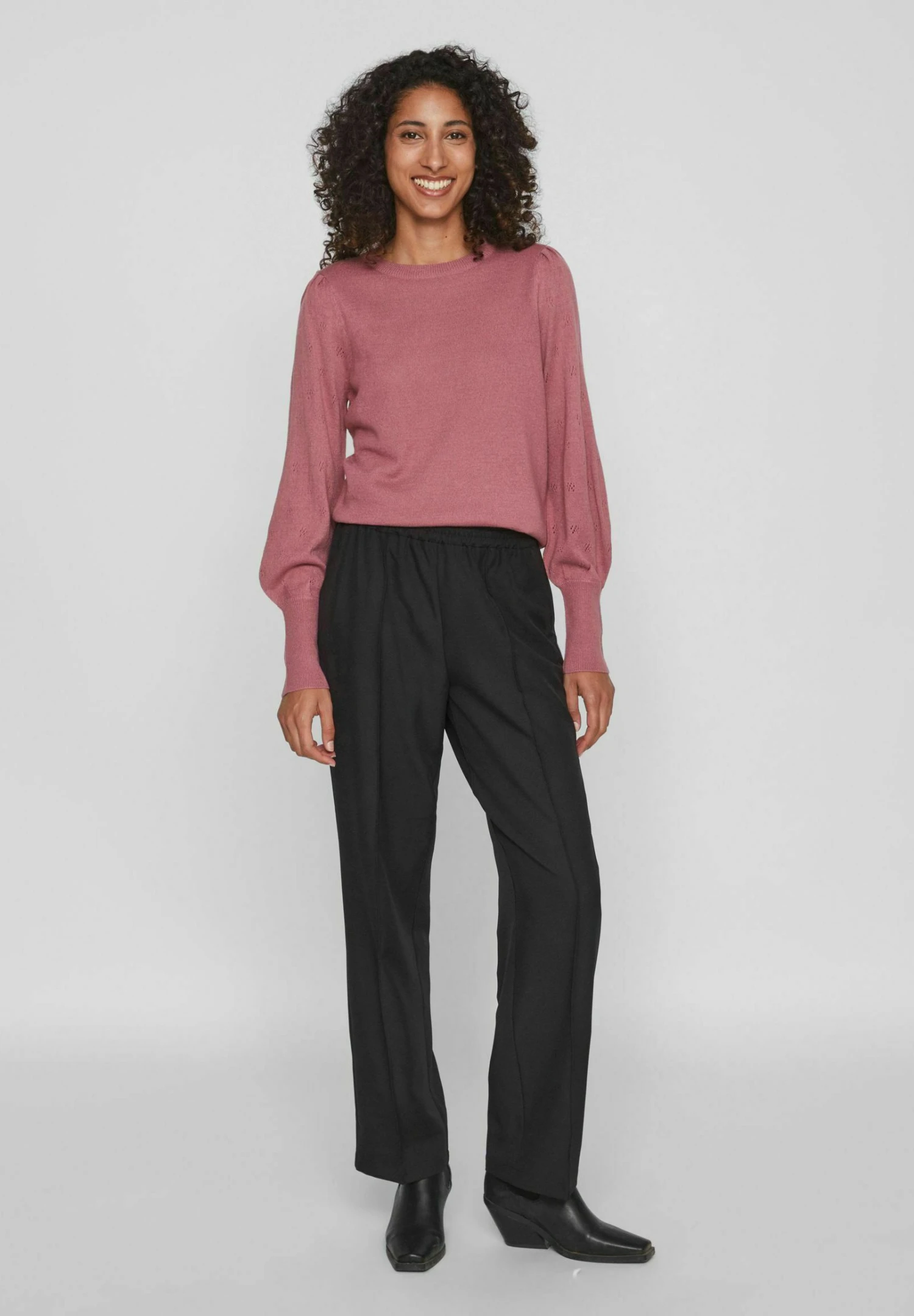 Vila Viava L S O-Neck Ka - Jersey De Punto - Mesa Rose 4 Vila Viava L S O-Neck Ka - Jersey De Punto - Mesa Rose - Imagen 2