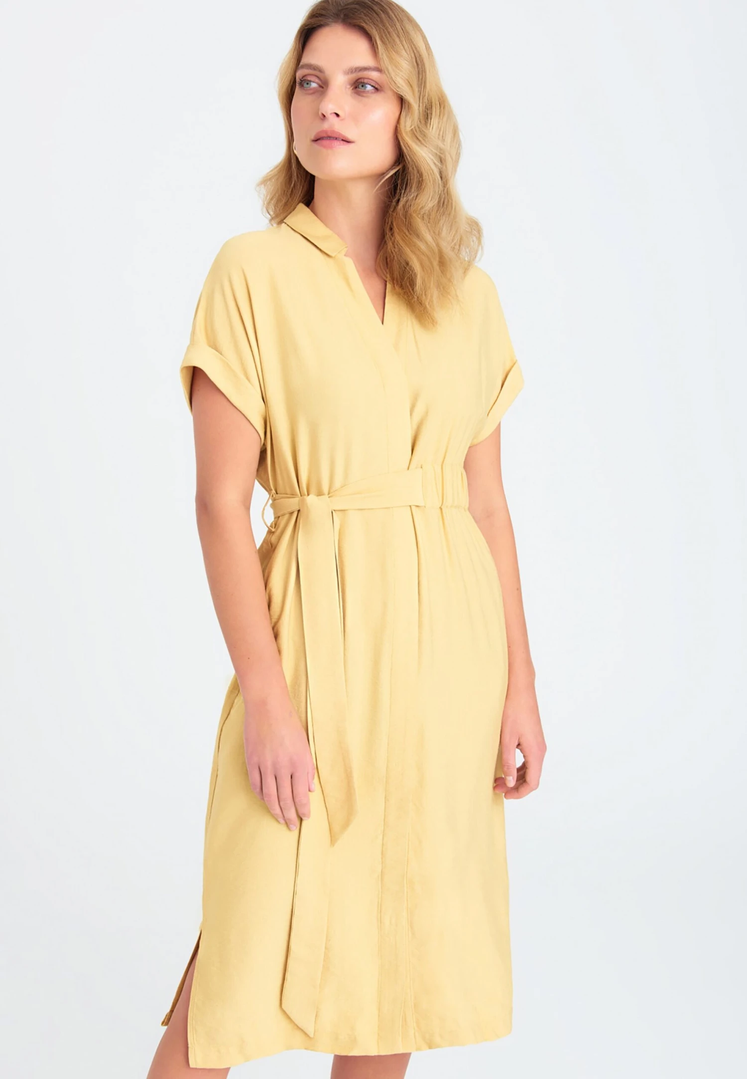 Vestido Camisero - Light Yellow 3 Vestido Camisero - Light Yellow