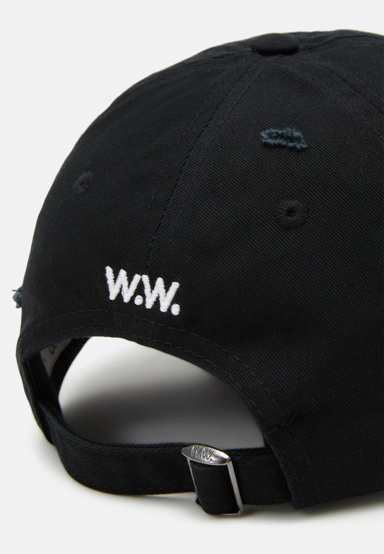 Wood Wood Jonathon Distressed Unisex - Gorra - Black 6 Wood Wood Jonathon Distressed Unisex - Gorra - Black - Imagen 4