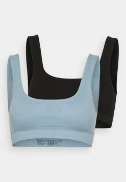 ONLY Onlvicky Seamless Bra 2 Pack - Top - Ashley Blue/Black -Tienda De Moda Femenina db3c9c5f19734b30af1f289cee55a130