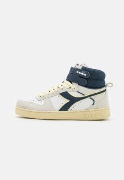 Diadora Magic Basket Mid Unisex - Zapatillas Altas - White/Blue Caspian Sea