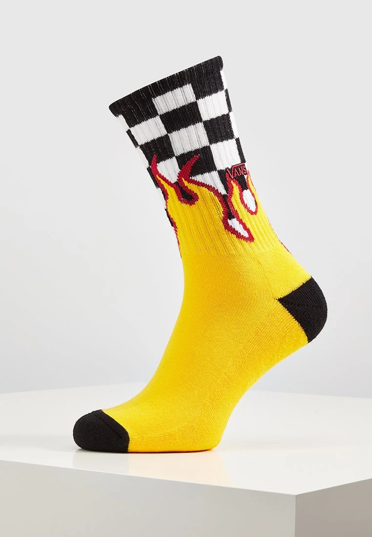 Vans Mn Flame Check Crew (6.5-9, 1Pk) - Calcetines - Black-White Check-Flame 4 Vans Mn Flame Check Crew (6.5-9, 1Pk) - Calcetines - Black-White Check-Flame - Imagen 2