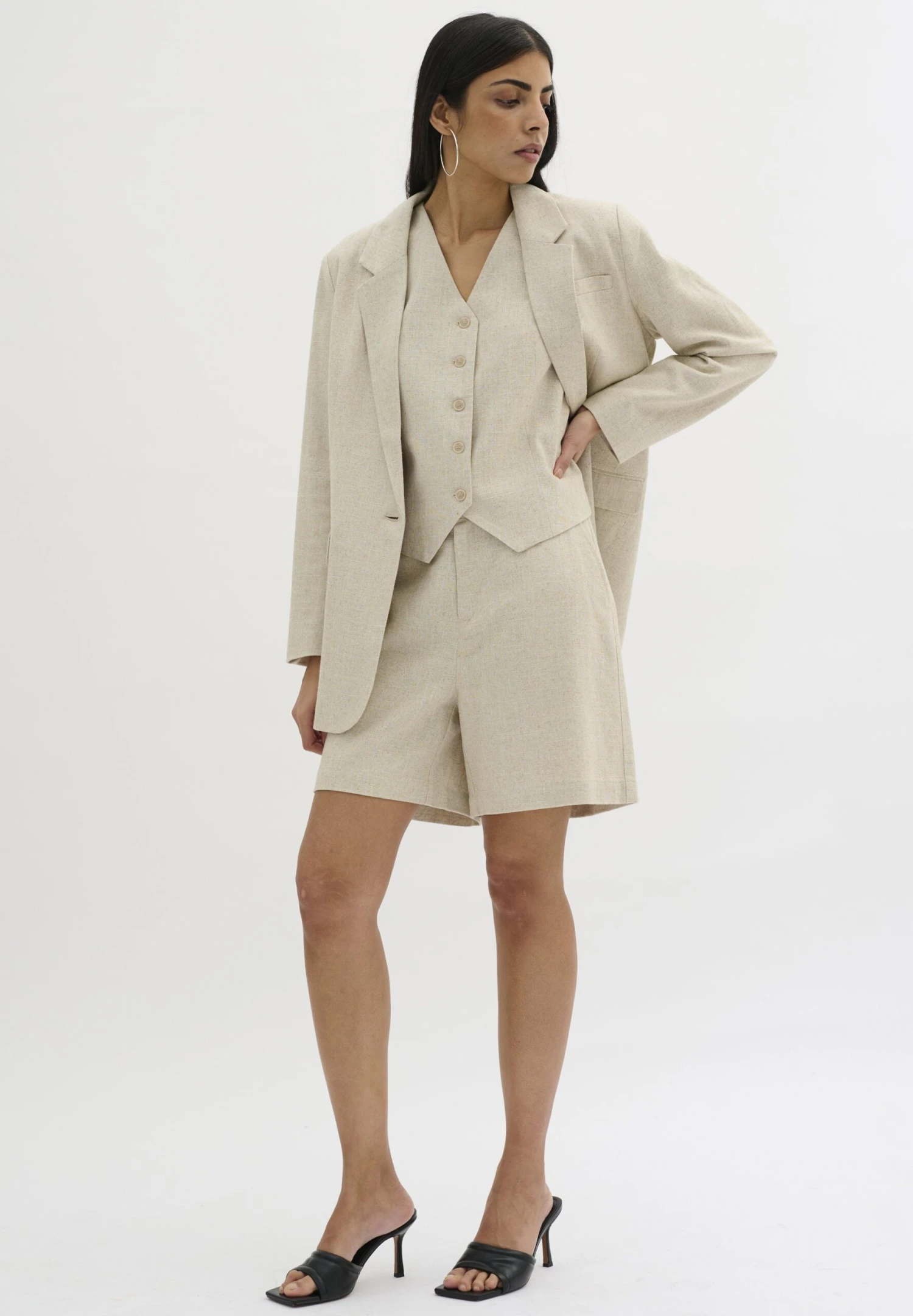 Lavitamw - Shorts - Oatmeal 3 Lavitamw - Shorts - Oatmeal