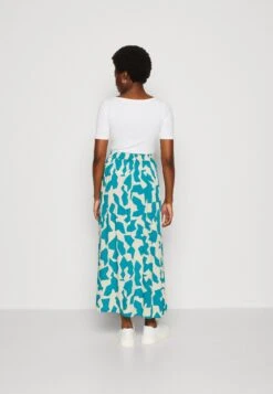 Tom Tailor Maxi Skirt Printed - Falda Larga - Petrol Big Abstract Design -Tienda De Moda Femenina dfdc0e48d2d647b2b7fb68dd2a71c7df