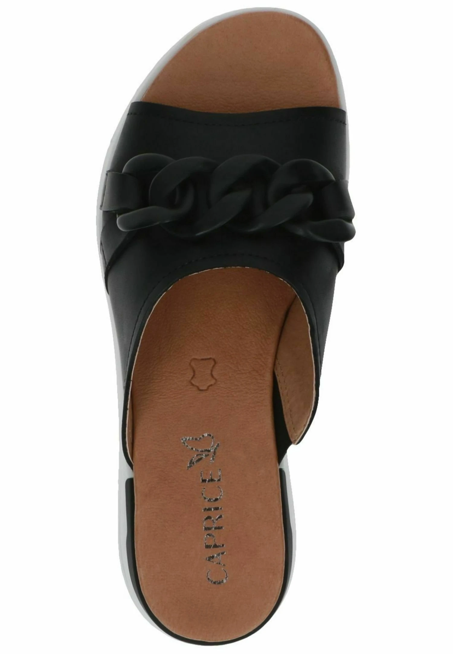 Caprice Pantoletten - Sandalias Planas - Black Nappa 5 Caprice Pantoletten - Sandalias Planas - Black Nappa - Imagen 3