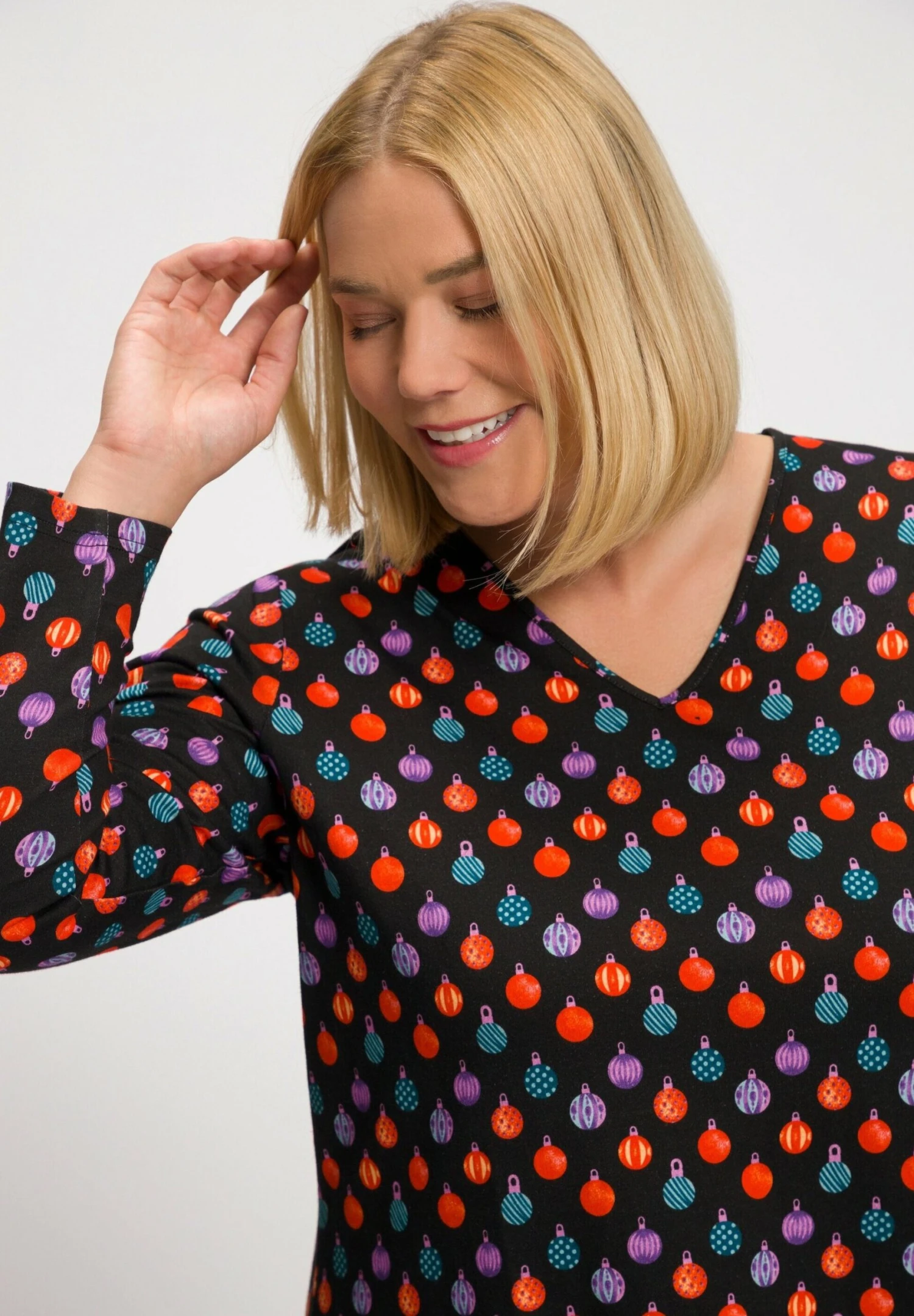 Ulla Popken Camiseta De Manga Larga - Schwarz 5 Ulla Popken Camiseta De Manga Larga - Schwarz - Imagen 3