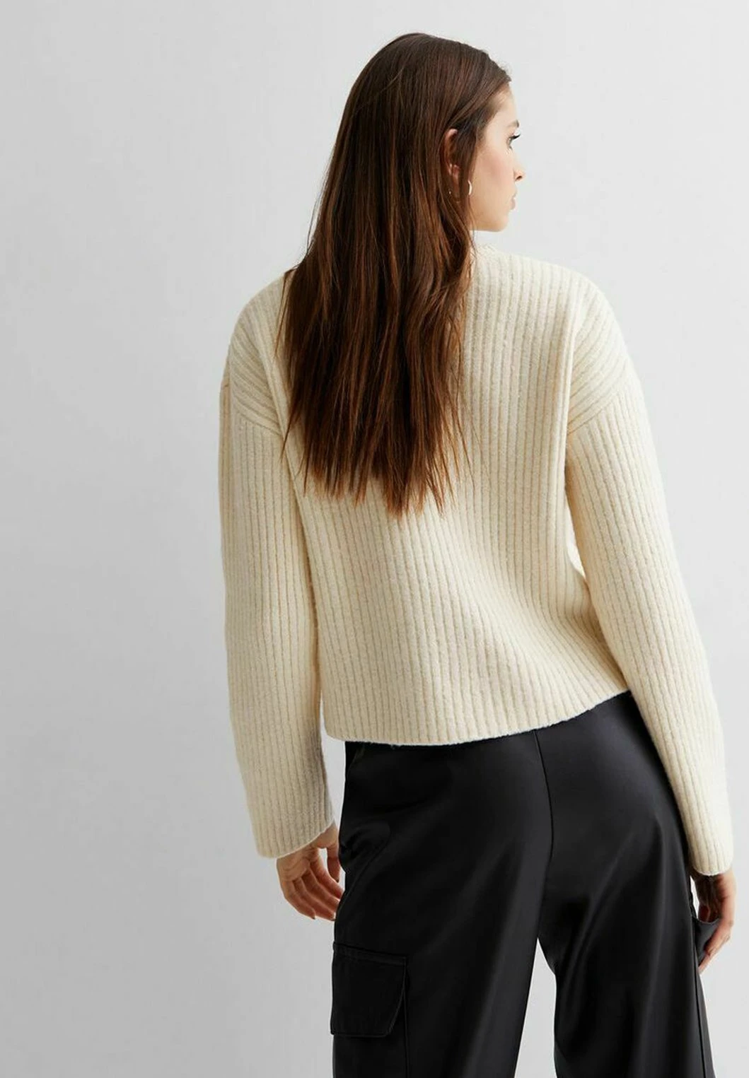 New Look Crew Neck Boxy- Jersey De Punto - Cream 5 New Look Crew Neck Boxy- Jersey De Punto - Cream - Imagen 3