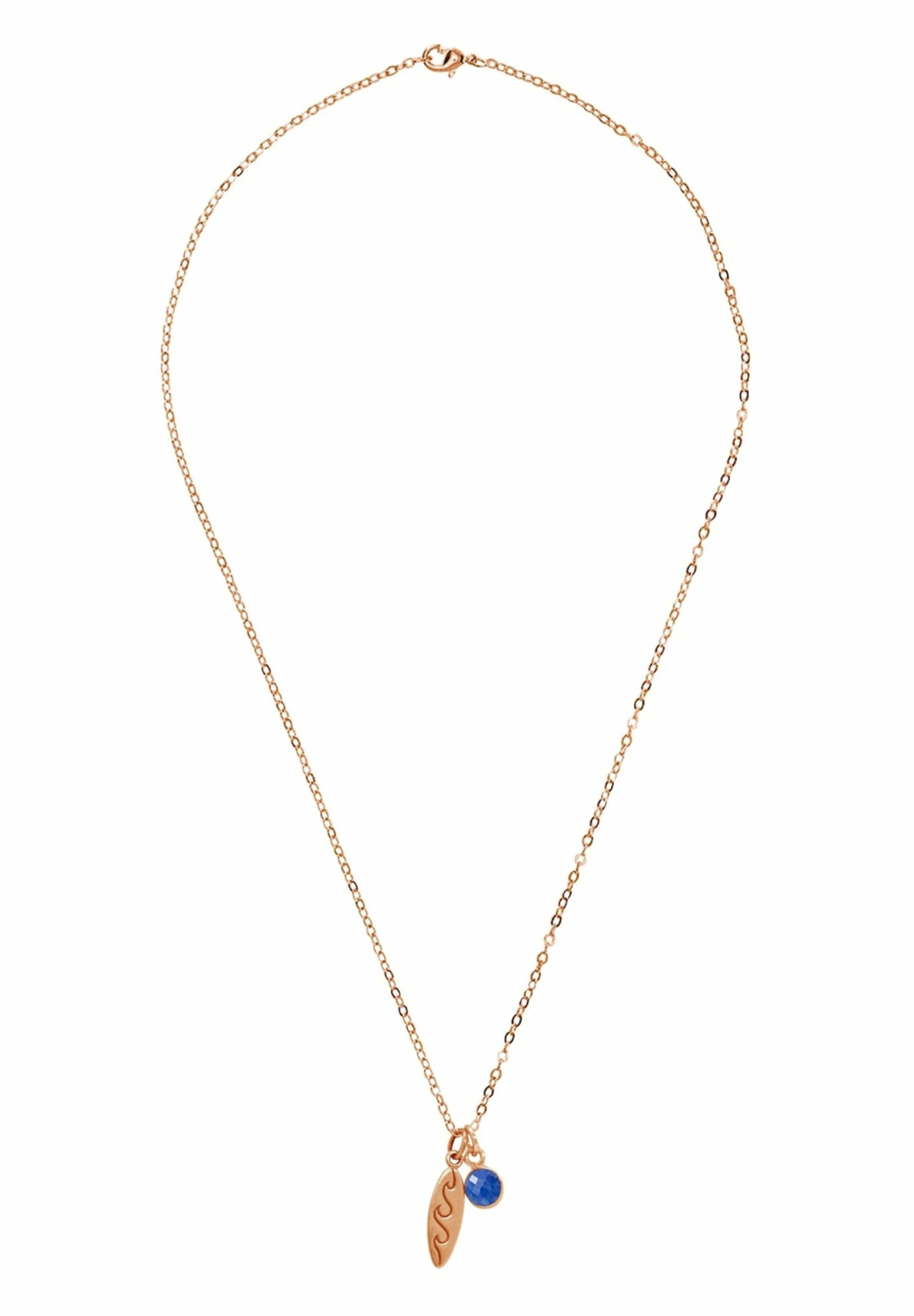 Gemshine Maritim Nautics Surfbrett Saphir - Collar - Rose Gold Coloured 3 Gemshine Maritim Nautics Surfbrett Saphir - Collar - Rose Gold Coloured