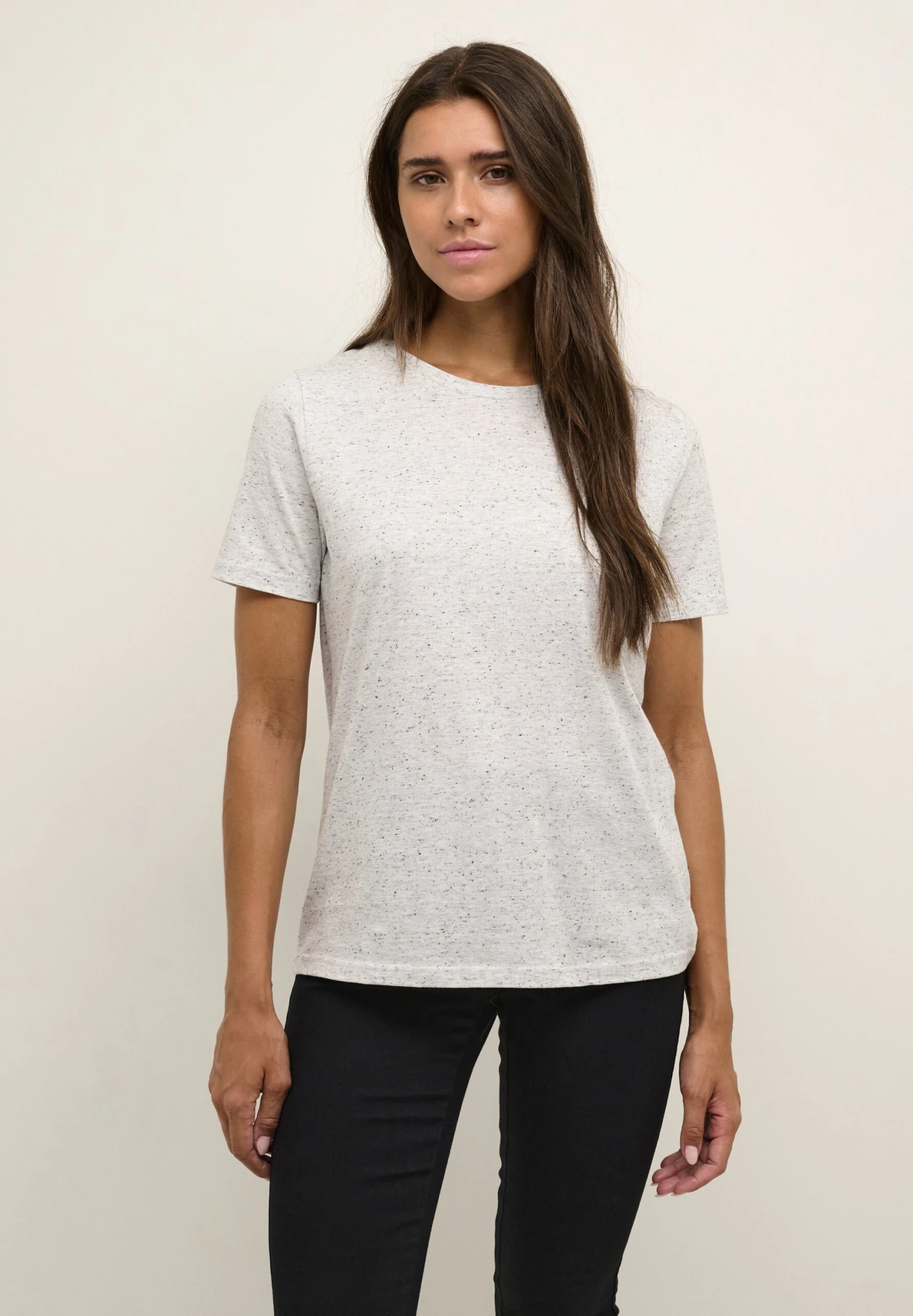 Kaffe Camiseta Estampada - Light Grey Melange 3 Kaffe Camiseta Estampada - Light Grey Melange
