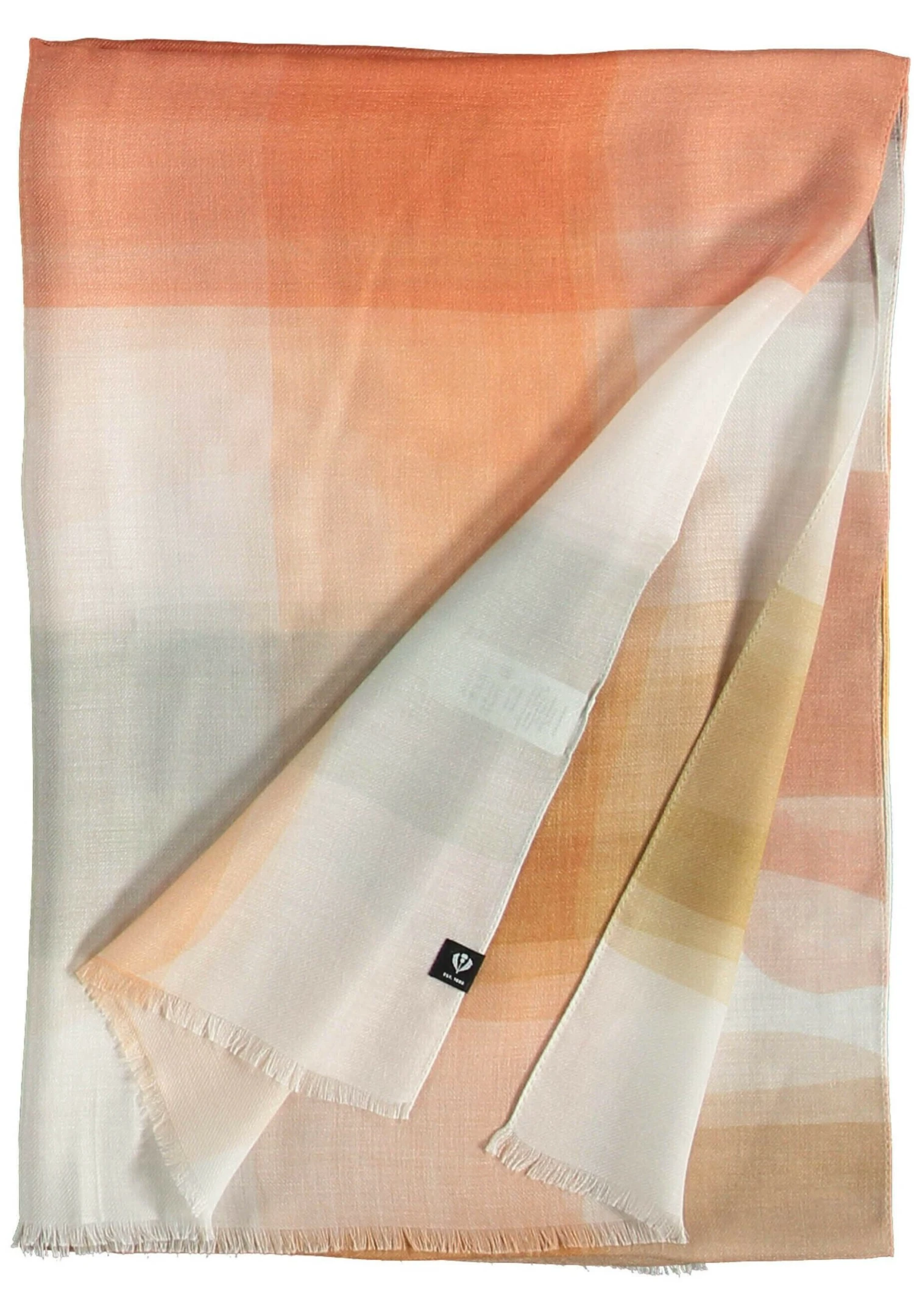 FRAAS Natural Plaid - Made In Italy - Bufanda - Terracotta 6 FRAAS Natural Plaid - Made In Italy - Bufanda - Terracotta - Imagen 4