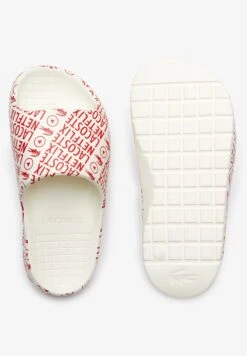 Lacoste X Netflix - Chanclas De Baño - White/Red -Tienda De Moda Femenina e888bf73cfc34cc38f9fc65881da54e6