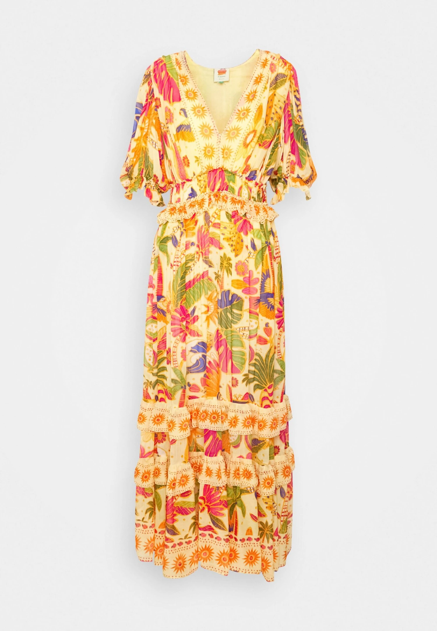 Farm Rio Rio Tapestry Dress - Vestido Largo - Rio Tapestry Yellow 9 Farm Rio Rio Tapestry Dress - Vestido Largo - Rio Tapestry Yellow - Imagen 7