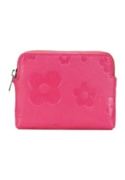 Monedero Pequeño En Con Flores Y Cremallera - Monedero - Rosa