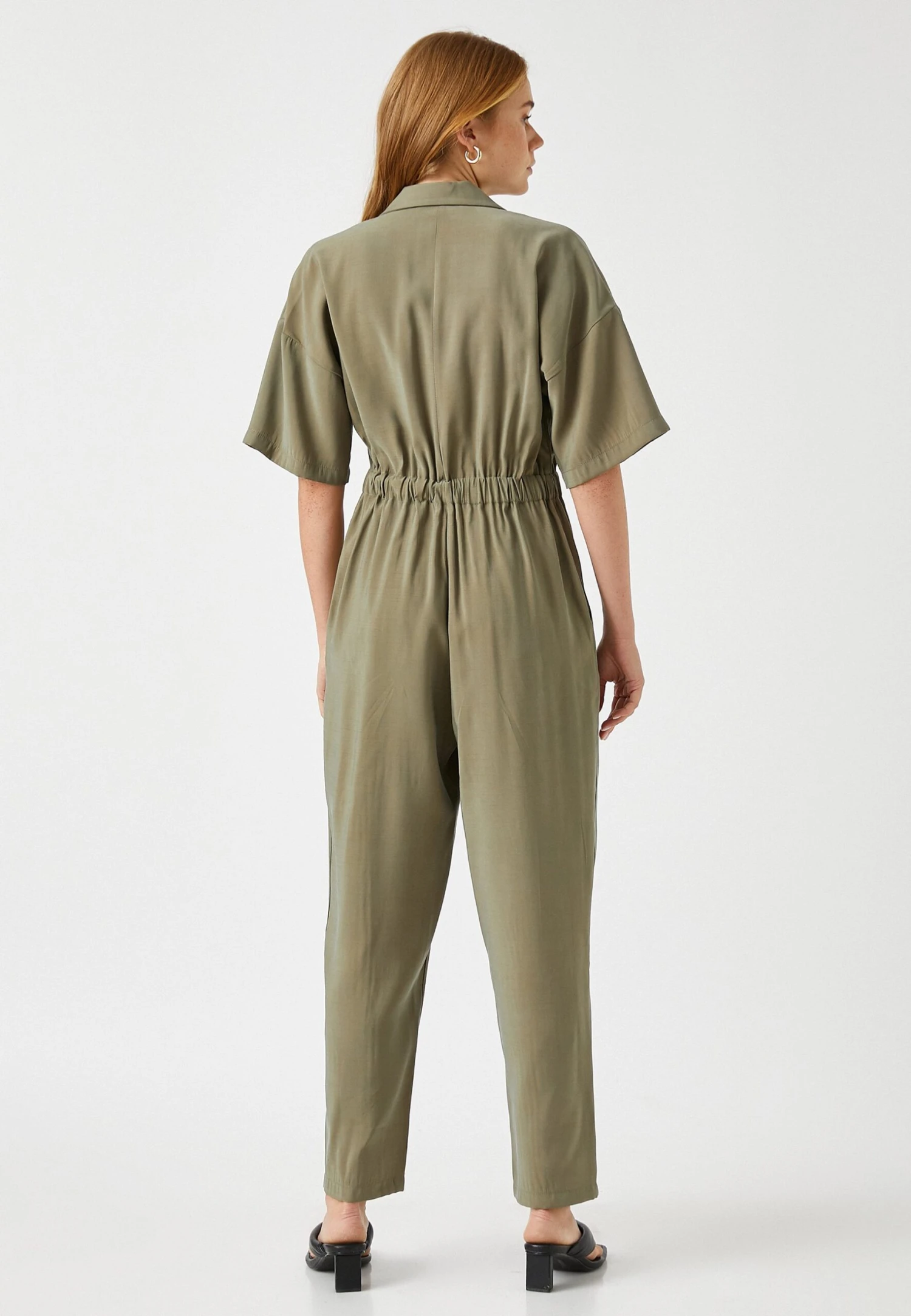 Koton Elastic Waist- Mono - Khaki 5 Koton Elastic Waist- Mono - Khaki - Imagen 3