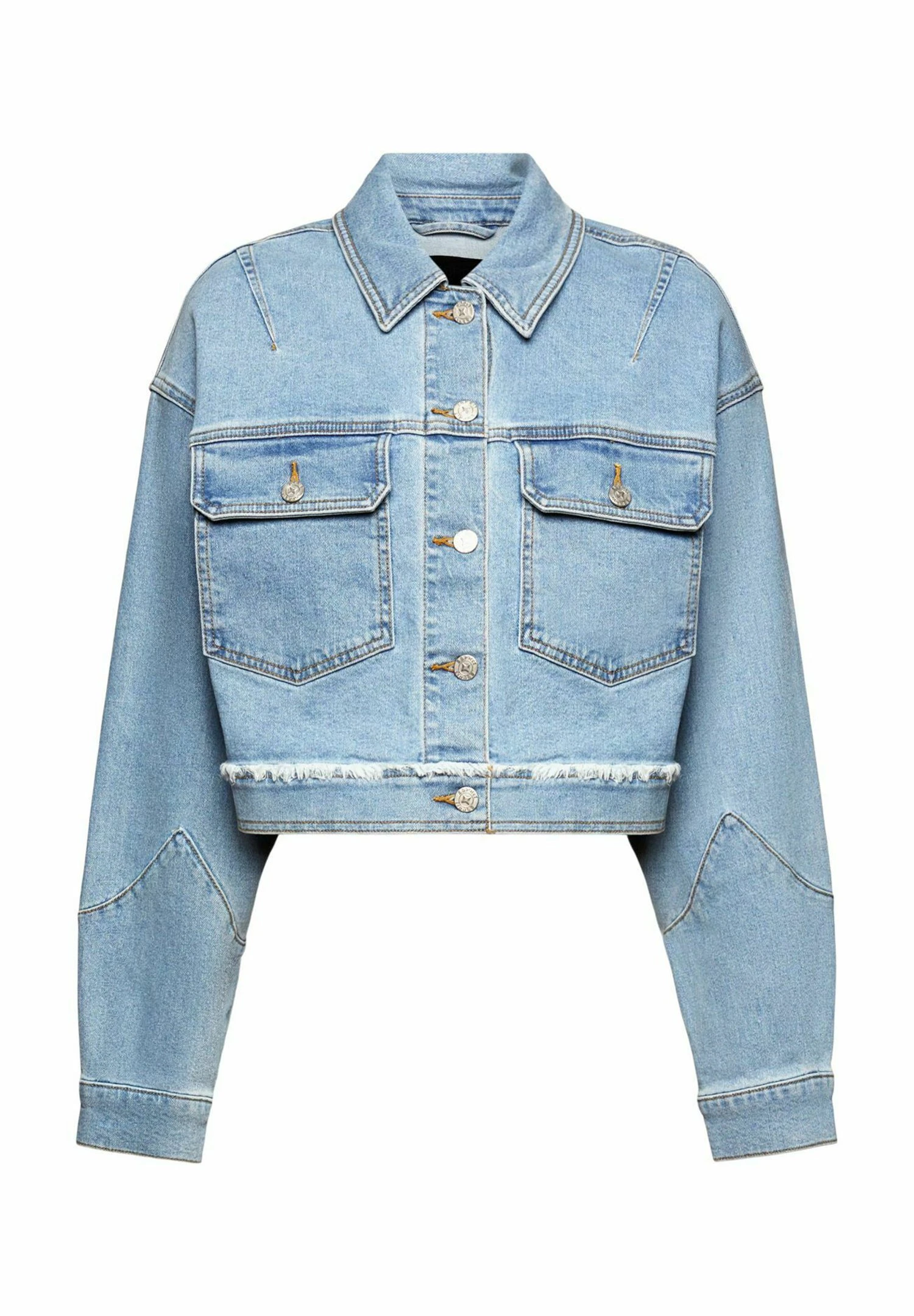 ESPRIT Mit Fransigem Besatz - Chaqueta Vaquera - Blue Light Washed 8 ESPRIT Mit Fransigem Besatz - Chaqueta Vaquera - Blue Light Washed - Imagen 6
