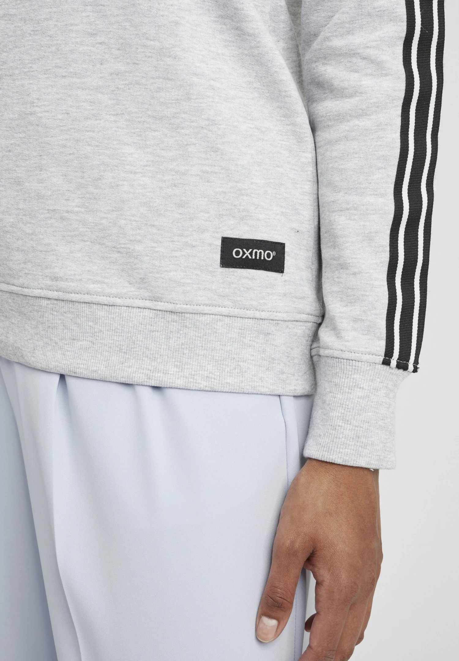 OXMO Oxgabita - Sudadera - Light Grey Melange 7 OXMO Oxgabita - Sudadera - Light Grey Melange - Imagen 5