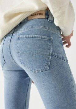 Faith Push In Cropped- Vaqueros Slim Fit - Blue -Tienda De Moda Femenina f38b734e2e484f4ea05d8b5b7b06cc36