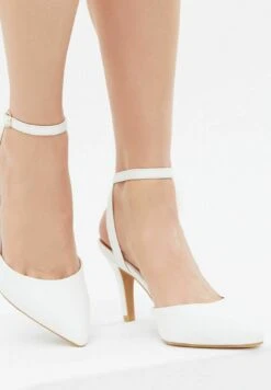 Wide Fit Pointed - Tacones - White