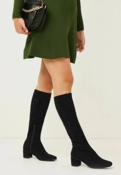 Next Forever Comfort Block Heel Regular Wide Fit - Botas - Black