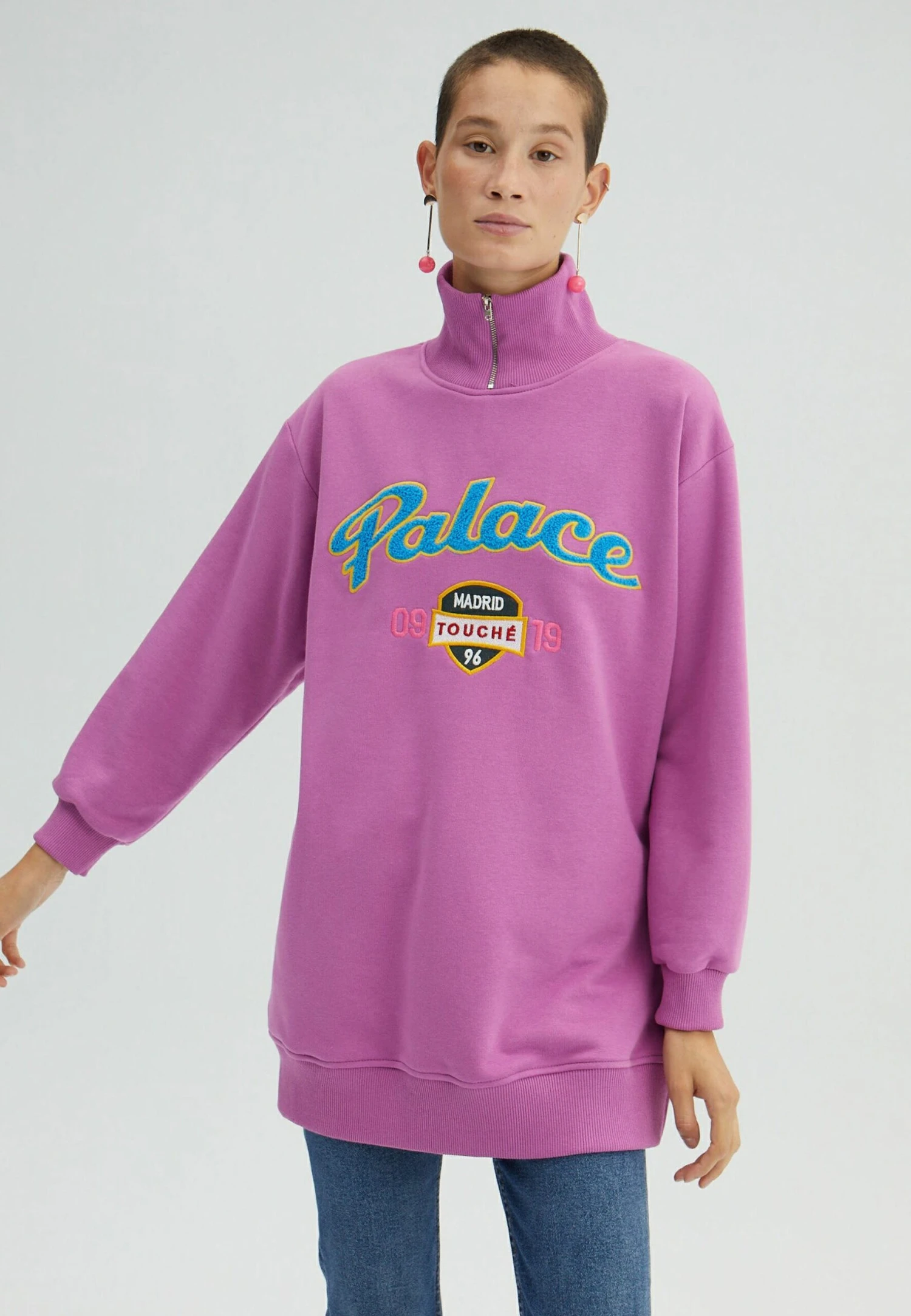 Oversize With Neckband - Sudadera - Lilac 7 Oversize With Neckband - Sudadera - Lilac - Imagen 5