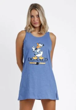 Disney Sin Mangas Donald Fashion- Camisón - Azul