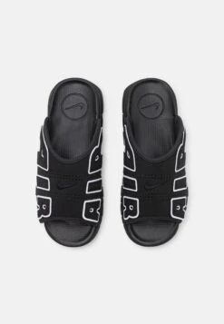 Nike Sportswear Air More Uptempo Slide Unisex - Sandalias Planas - Black/White/Clear -Tienda De Moda Femenina fe68e42c3c8340c58ff1d051afa76251