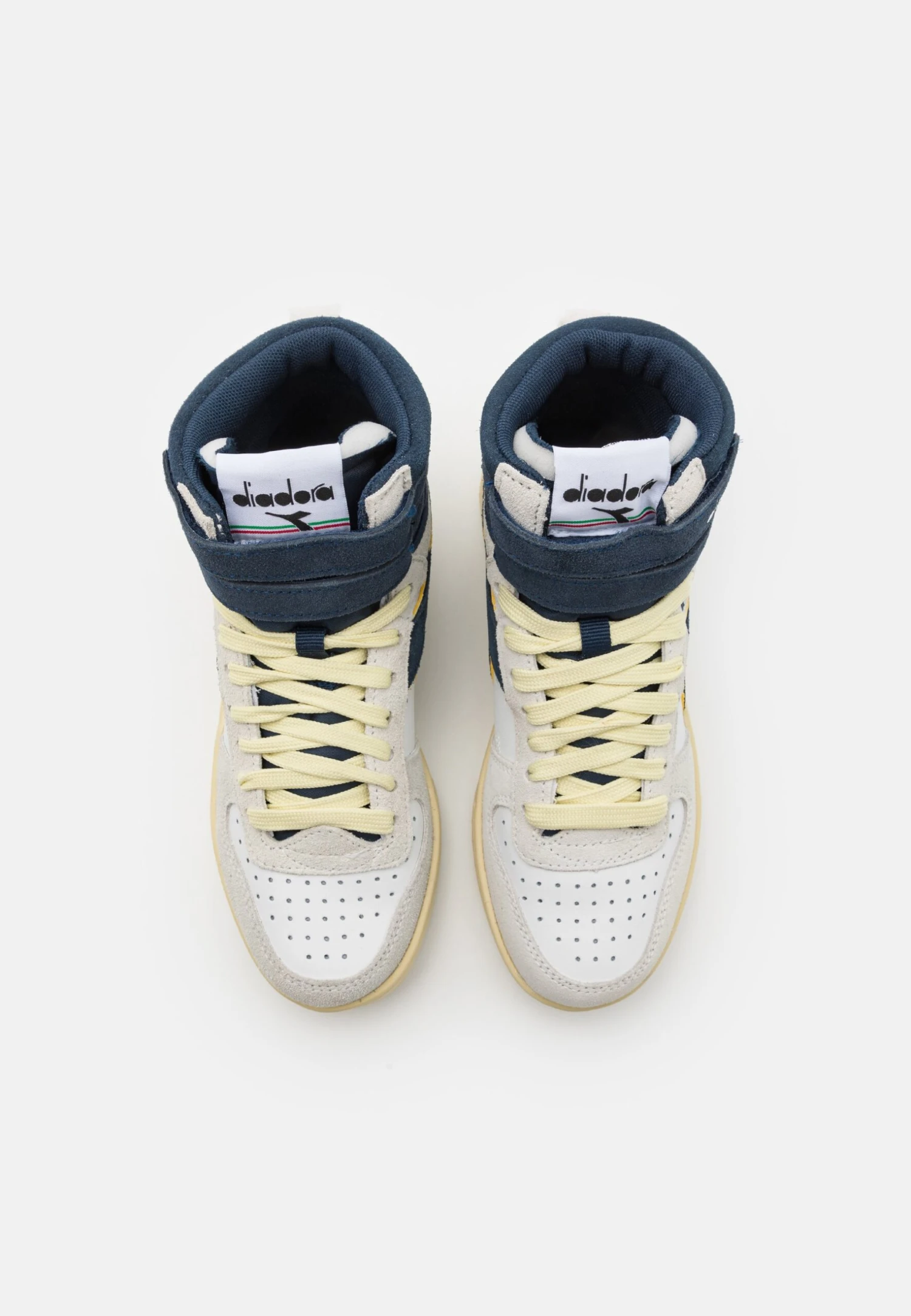 Diadora Magic Basket Mid Unisex - Zapatillas Altas - White/Blue Caspian Sea 6 Diadora Magic Basket Mid Unisex - Zapatillas Altas - White/Blue Caspian Sea - Imagen 4